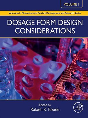 cover image of Dosage Form Design Considerations, Volume 1